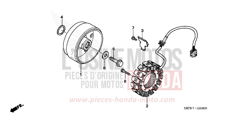 GENERATOR for Deauville ABS PEARL CONCOURS BLACK (NHA65) from 2008